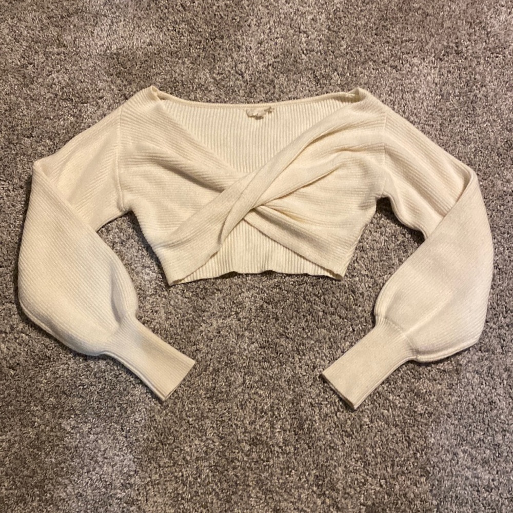 Endless blu cropped sweater